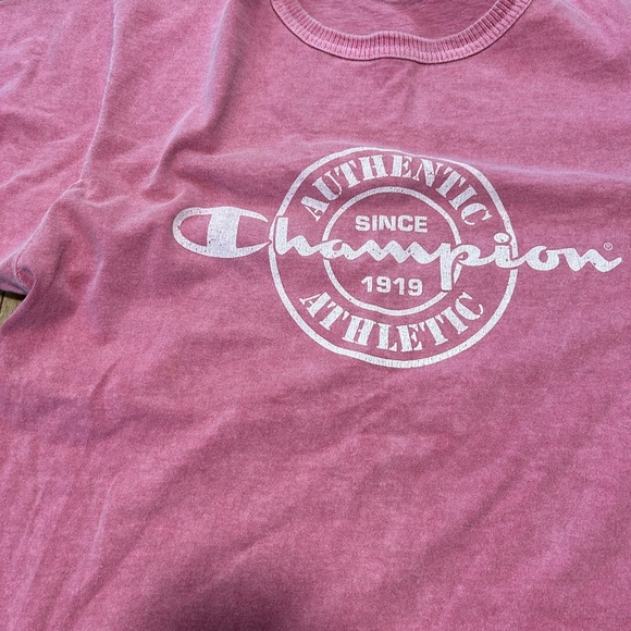 Vintage 1990 Champion Pink Graphic T-Shirt - Picture 2 of 8